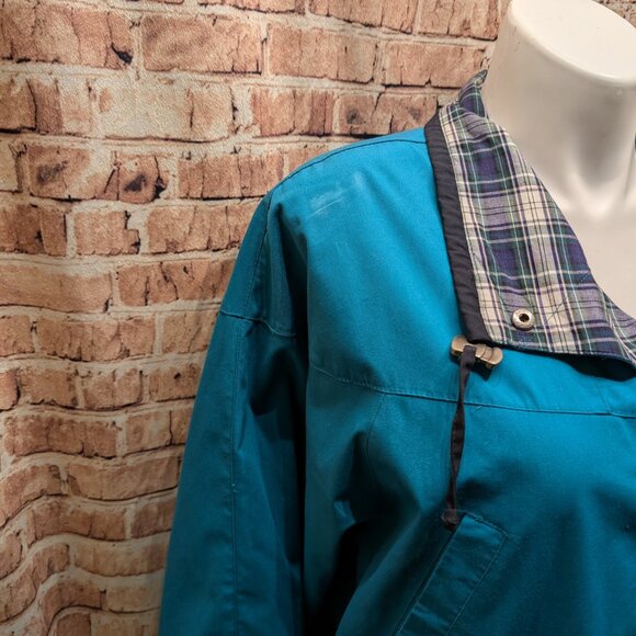 Vintage 90's Mulberry Street Teal and Black Button-Up Jacket Size XL - Picture 4 of 9